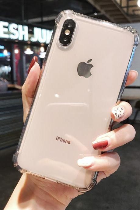 iPhone X & iPhone XS Case - Clear Flexible Gel Phone Cover [Anti-Yellow]
